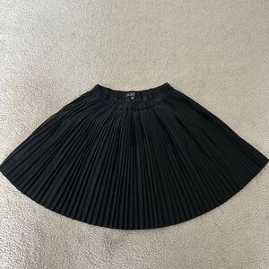J. Crew Women's Black Pleated Skirt